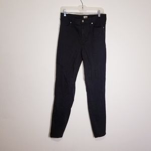 Madewell size 31 tall black high rise skinny jeans
